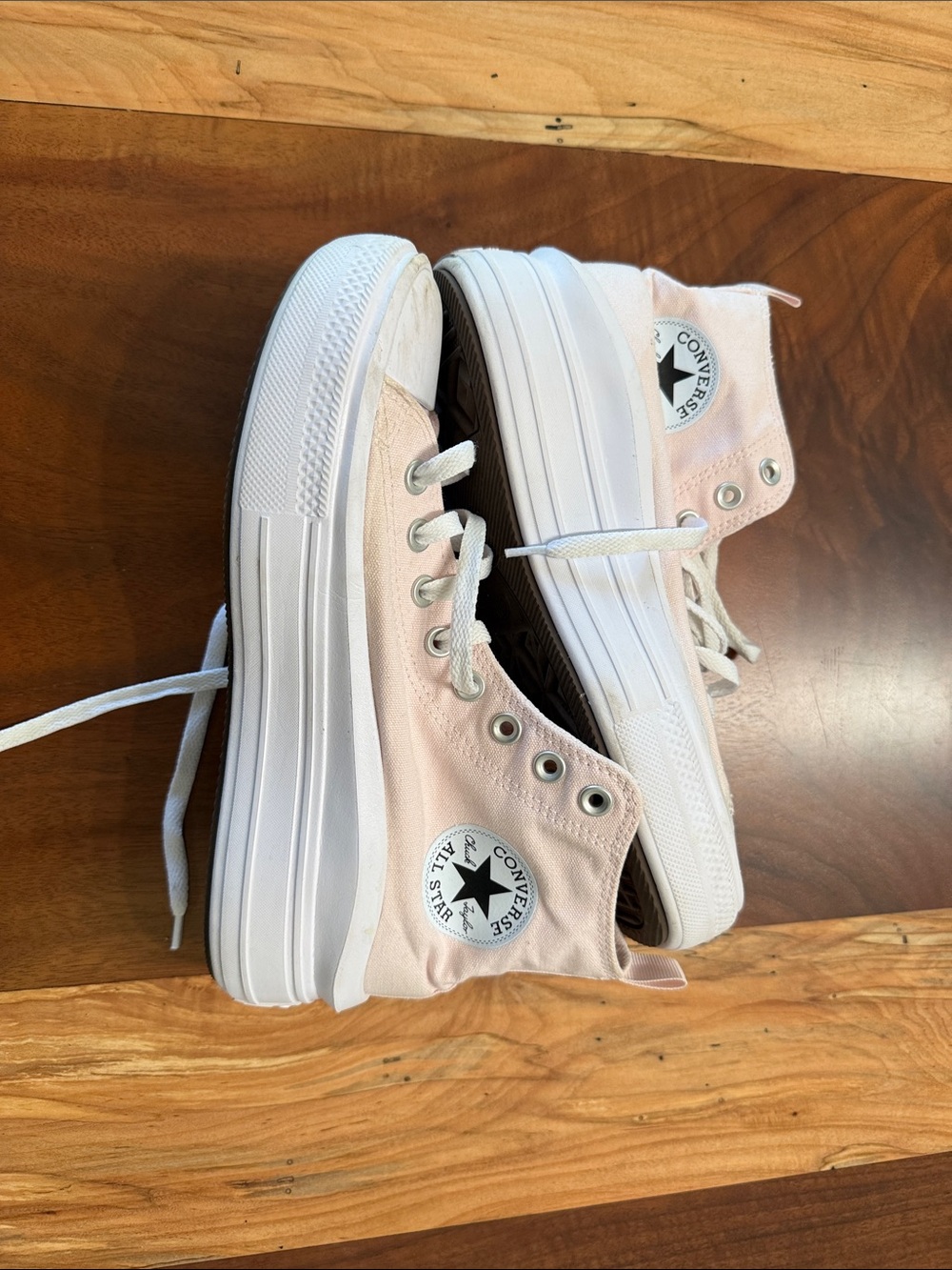 Converse Kids Pink High-Top Platform Sneakers